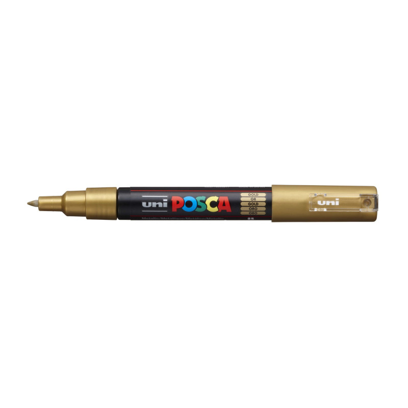 MARCADOR UNI-BALL POSCA PC-1M. PUNTA FINA 0,7MM ORO (25)