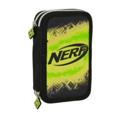 ESTUCHE CREMA DOBLE PEQ 28 PCS NERF "NEON" 412240854 19,5*12,5 SAFTA22