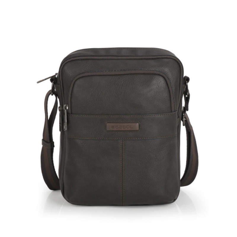 BANDOLERA TABLET 8" DOBLE GABOL FRANK 546112002 MARRON 20*25*8