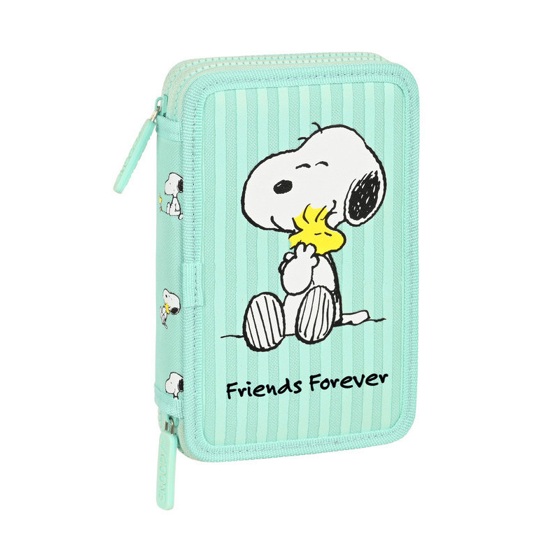 ESTUCHE CREMA DOBLE PEQ 28 PCS SNOOPY "FRIENDS FOREVER" 412239854 19,5*12,5 SAFTA22
