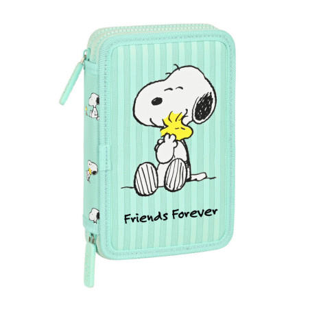 ESTUCHE CREMA DOBLE PEQ 28 PCS SNOOPY "FRIENDS FOREVER" 412239854 19,5*12,5 SAFTA22