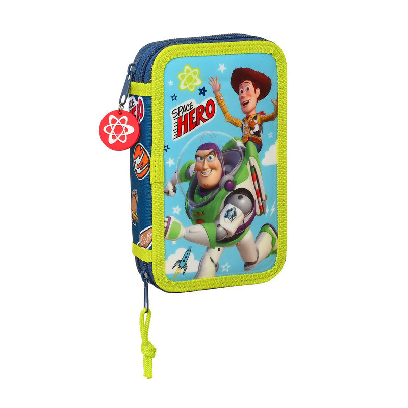 ESTUCHE CREMA DOBLE PEQ 28 PCS TOY STORY "SPACE HERO" 412231854 19,5*12,5 SAFTA22