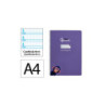 CUADERNO TD FL 80H LIDERPAPEL PAUTAGUIA 4MM MARGEN VIOLETA MONO 171796