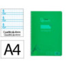 CUADERNO PLASTICO PP FL 80H LIDERPAPEL PAUTAGUIA 4MM MARGEN VERDE COCODRILO 171879