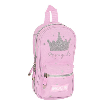 ESTUCHE CREMA MOCHILA C/4 PORT.LLENOS MOOS "MAGIC GIRLS" 412218747 23*12 SAFTA22