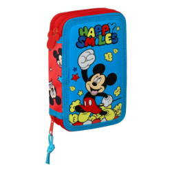 ESTUCHE CREMA DOBLE PEQ 28 PCS MICKEY MOUSE "HAPPY SMILES" 412214854 19,5*12,5 SAFTA22