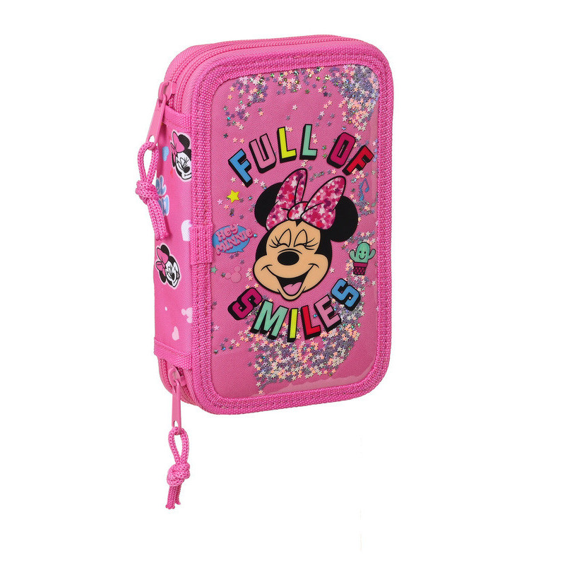 ESTUCHE CREMA DOBLE PEQ 28 PCS MINNIE MOUSE "LUCKY" 412212854 19,5*12,5 SAFTA22