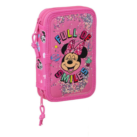 ESTUCHE CREMA DOBLE PEQ 28 PCS MINNIE MOUSE "LUCKY" 412212854 19,5*12,5 SAFTA22