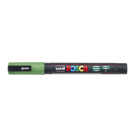 MARCADOR UNI-BALL POSCA PC-3ML PUNTA REDONDA 0,9-1,3MM PURPURINA VERDE (6)