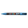 MARCADOR UNI-BALL POSCA PC-3ML PUNTA REDONDA 0,9-1,3MM PURPURINA AZUL CLARO (8)