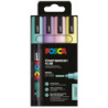 MARCD. POSCA PC-5M 1.8 - 2.5 MM caja 4u. SURTIDO PASTEL