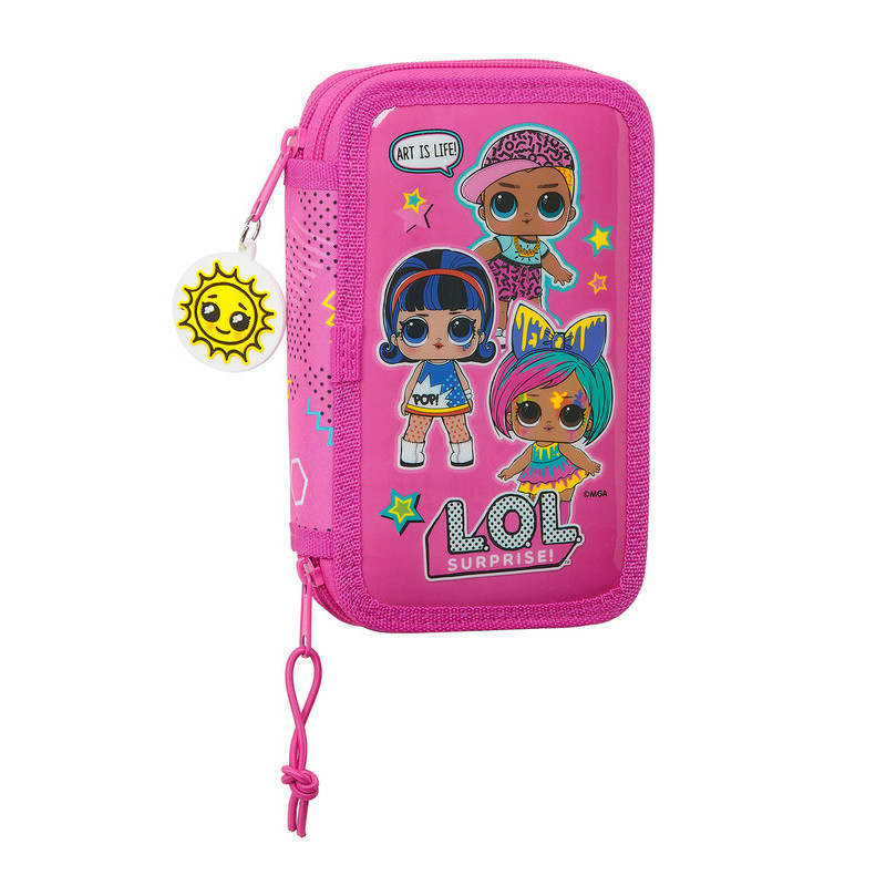 ESTUCHE CREMA DOBLE PEQ 28 PCS LOL SURPRISE! "ART CLUB" 412120854 19,5*12,5 SAFTA22