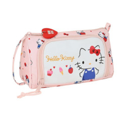 PORTATODO CON BOLSILLO DESPLEGABLE VACIO HELLO KITTY "HAPPINESS GIRL" 412116917 11*20 SAFTA22