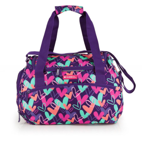 PORTATODO CON BOLSILLO DESPLEGABLE VACIO HELLO KITTY "HAPPINESS GIRL" 412116917 11*20 SAFTA22