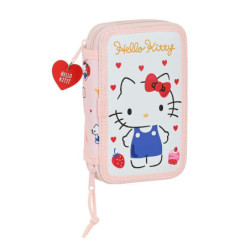 ESTUCHE CREMA DOBLE PEQ 28 PCS HELLO KITTY "HAPPINESS GIRL" 412116854 19,5*12,5 SAFTA22