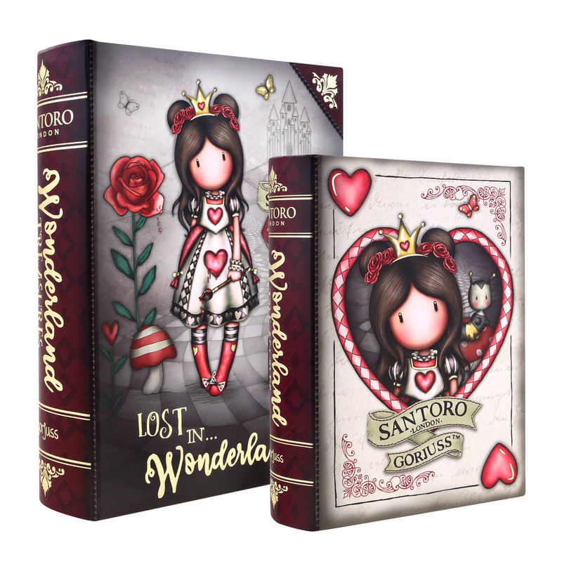 SET 2 CAJAS ALMACENAJE CON FORMA LIBRO GORJUSS "FINDING MY WAY" 411GJ09 17*13 SAFTA22