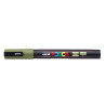 MARCADOR UNI-BALL POSCA PC-3M PUNTA REDONDA 0,9-1,3MM VERDE KAKI (7)