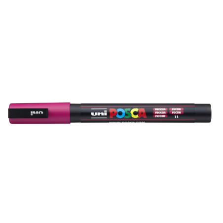 MARCADOR UNI-BALL POSCA PC-3M PUNTA REDONDA 0,9-1,3MM FUCSIA (11)