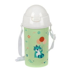 BOTELLA 500ML APERTURA AUTOM. CON PAJITA SAFTA PREESCOLAR "FIESTA" SAFTA25 ENERO 342494899