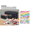 ROTULADOR DOBLE PUNTA PROFESIONAL MARKERS CAJA REGALO 120 COLORES SURTIDOS AB-1120 ALEX BOG