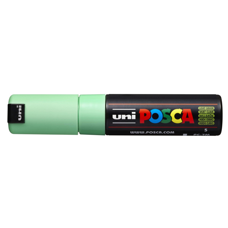 MARCADOR UNI-BALL POSCA PC-7M PUNTA REDONDA 4,5-5,5MM VERDE CLARO (5)