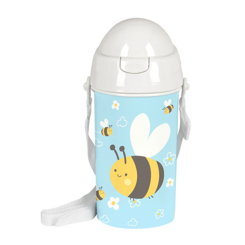 BOTELLA 500ML APERTURA AUTOM. CON PAJITA PREESCOLAR "ABEJA" SAFTA22 VAC 342294899