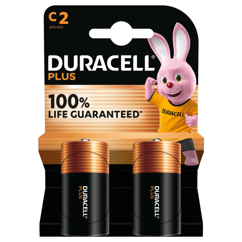PILAS DURACELL PLUS C (LR14) BLISTER 2