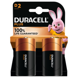 PILAS DURACELL PLUS D (LR20) BLISTER 2