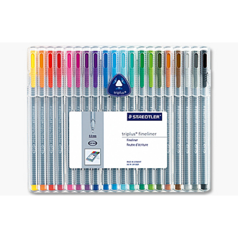 ROTULADOR STAEDTLER 334 TRIPLUS FINELINER 20 COLORES