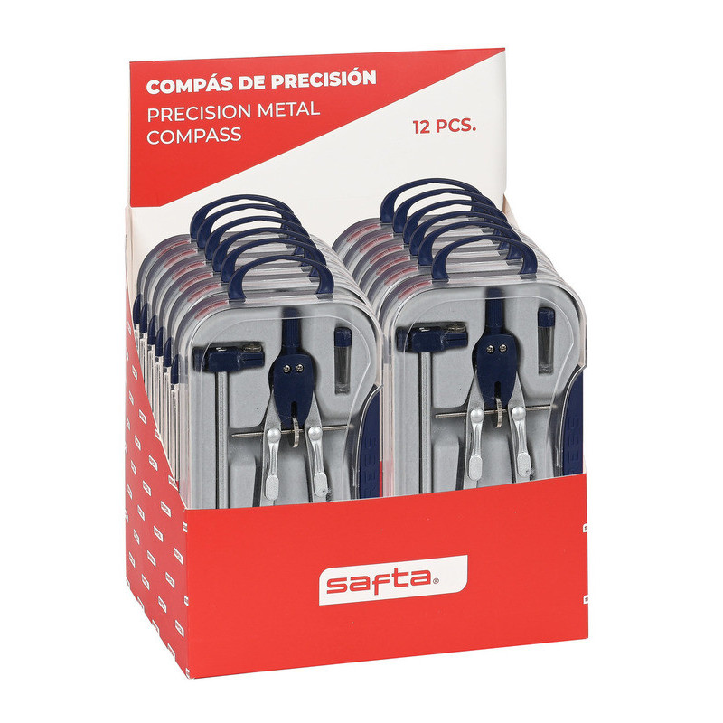 EXPOSITOR 12 PCS. COMPAS DE PRECISION SAFTA SAFTA26 3422051063 20X20 UNIDAD