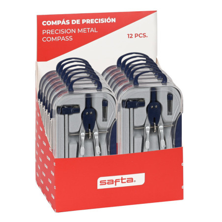 EXPOSITOR 12 PCS. COMPAS DE PRECISION SAFTA SAFTA26 3422051063 20X20 UNIDAD