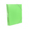 CARPETA ESCAPARATE A-4 PRYSE 60 FUNDAS ESPIRAL KANGURO COLOR VERDE 42400564 UNIDAD