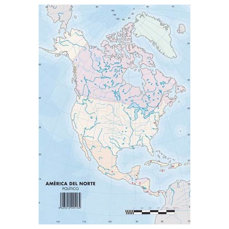MAPAS MUDO AMERICA NORTE POLITICO PTE 50U SELVI