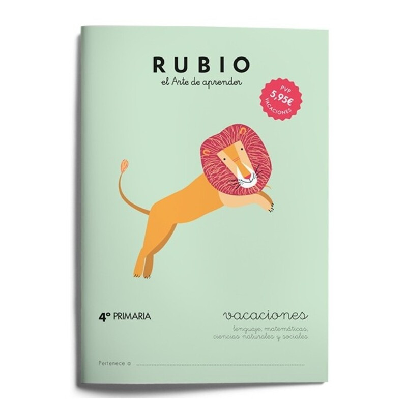 RUBIO VACACIONES CUADERNO CASTELLANO 4º PRIMARIA UNIDAD