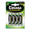 PILAS CEGASA RECARGABLE HR6 2100 mAh 1 2V BLISTER 4u. POESSA
