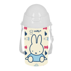 BOTELLA 500ML APERTURA AUTOM. CON PAJITA MIFFY "BUDDY" SAFTA26 312590899 19,5X7,3 UNIDAD