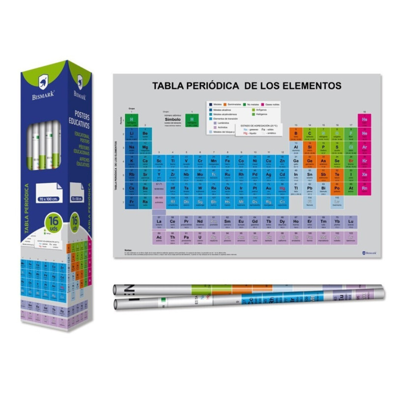 POSTER 70*100 TABLA PERIODICA ELEMENTOS 328696 POESSA UNIDAD (16)