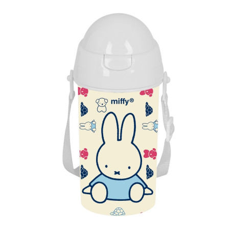 BOTELLA 500ML APERTURA AUTOM. CON PAJITA MIFFY "BUDDY" SAFTA26 312590899 19,5X7,3 UNIDAD