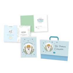 LIBRO + MALETIN PRIMERA COMUNION NIÑO POESSA SET 332144 POESSA