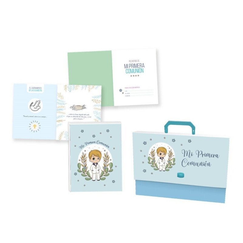 LIBRO + MALETIN PRIMERA COMUNION NIÑO POESSA SET 332144 POESSA
