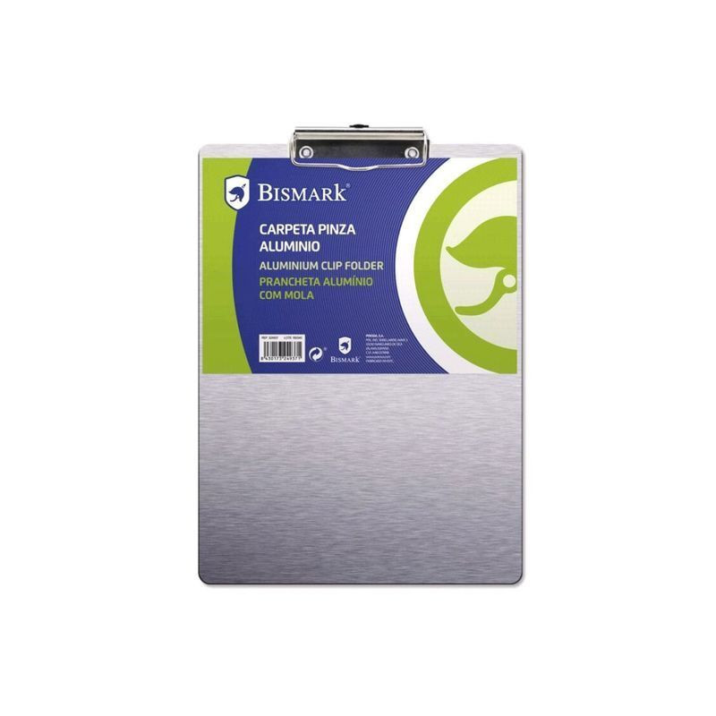 CARPETA PINZA MUELLE ALUMINIO BISMARK A-4 LISA 324937 POESSA