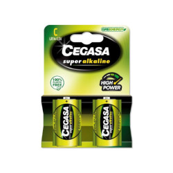 PILAS CEGASA SUPER ALCALINAS LR14 BLISTER 2u. POESSA