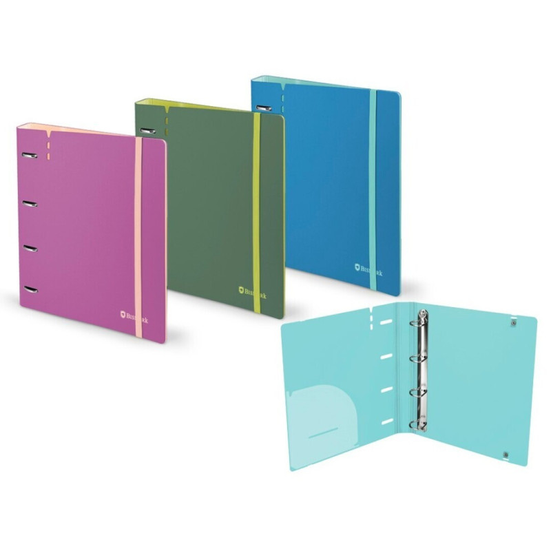 CARPEBLOC RINGBOOK A-4 4A 35 C/GOMA BICOLOR BISMARK 332661 UNIDAD POESSA
