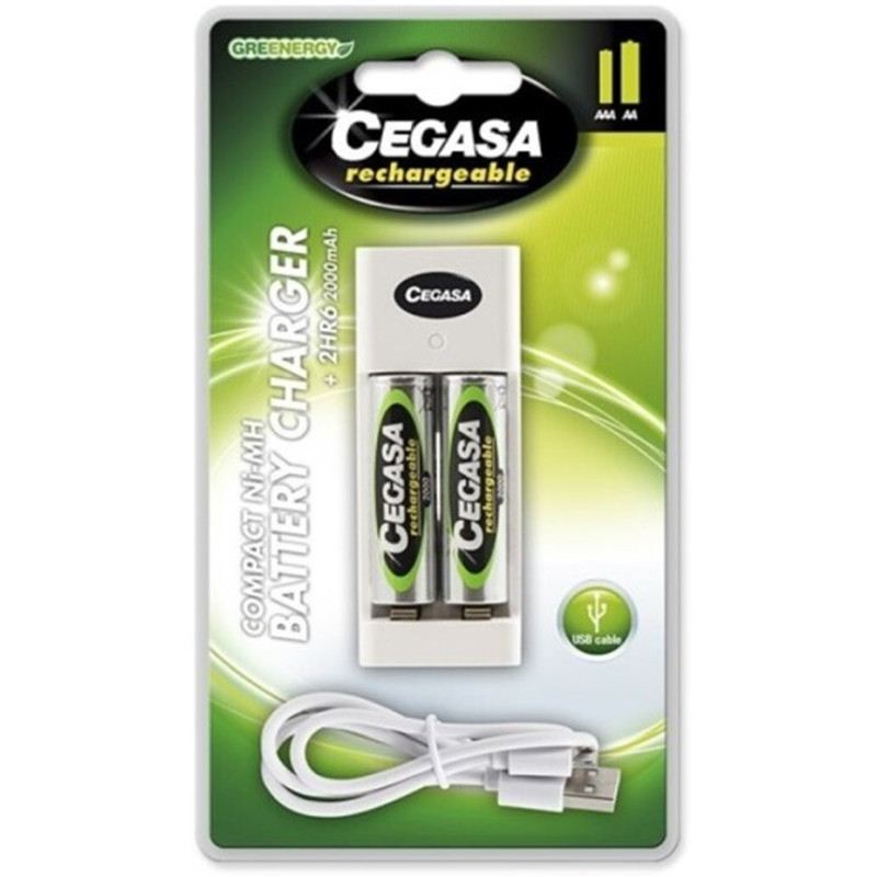 CARGADOR DE PILAS CEGASA COMPACT 2HR6
