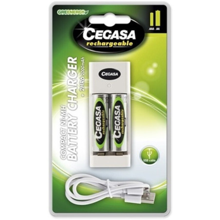CARGADOR DE PILAS CEGASA COMPACT 2HR6