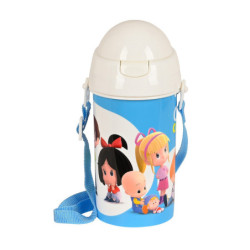 BOTELLA 500ML APERTURA AUTOM. CON PAJITA CLEO & CUQUIN "GOOD NIGHT" 312259899 19,5*7,3 SAFTA22