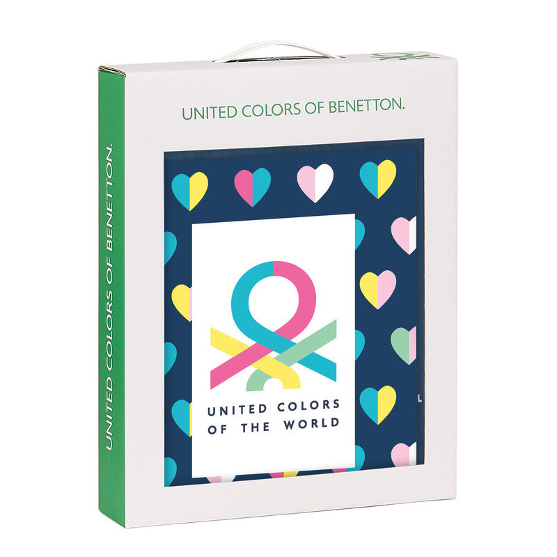 SET DE REGALO PEQ. BENETTON "CORAZONES" 312250588 35*28 SAFTA22