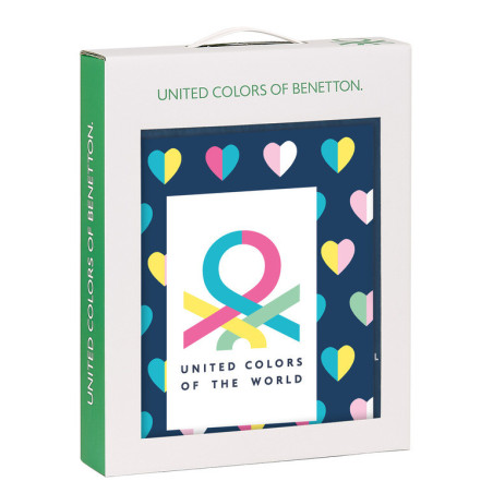 SET DE REGALO PEQ. BENETTON "CORAZONES" 312250588 35*28 SAFTA22