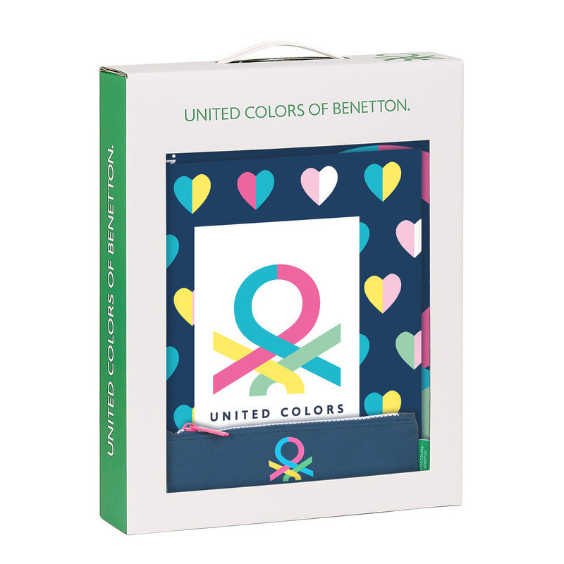 SET DE REGALO PEQ. BENETTON "CORAZONES" 312250587 35*28 SAFTA22