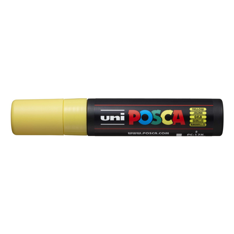 MARCADOR UNI-BALL POSCA PC-17K BISEL EXTRA GRUESO 15MM AMARILLO (2)